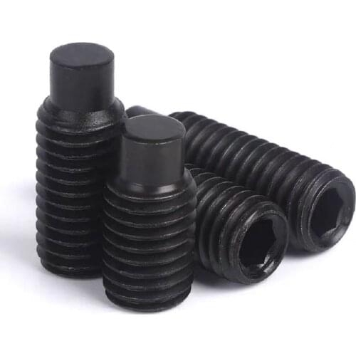 100pcs/lot M3 M4 M5 M6 DIN915 GB79 Grade 12.9 Hexagon socket head cap machine meter headless screw convex end set screw