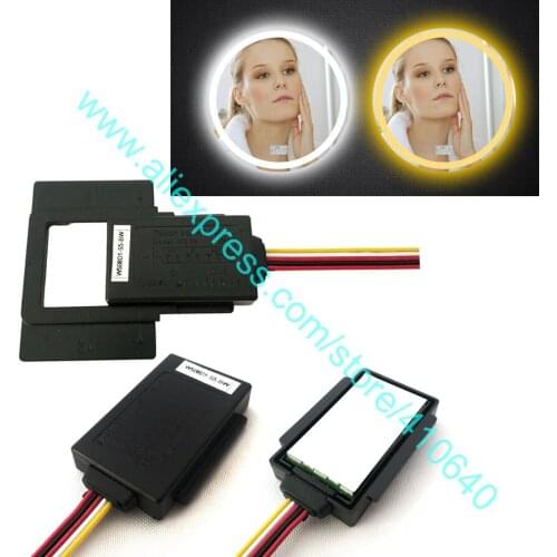 20 Pieces CAN ADJUST colder Or warmer LIGHT COLOUR Bathroom LED Mirror Touch Dimmer Sensor Touch Switch For Cabinet or Bathroom