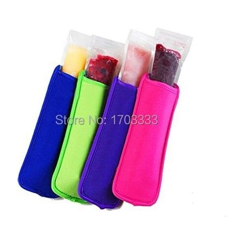 200pcs/lot Popsicle Holders Pop Ice Sleeves Freezer Pop Holders 8x16cm DHL Fedex Free Shipping