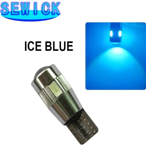 500PCS T10 W5W 194 5630 LED Car Bulbs 6 SMD HID CANBUS ERROR FREE Car Side Wedge Light Ceiling Lamp License Plate Light