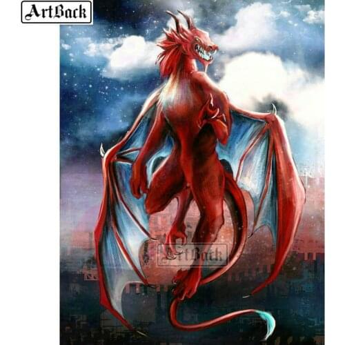 5d diamond painting red dragon full square / round animal diamond mosaic diy 3d embroidery handmade crafts