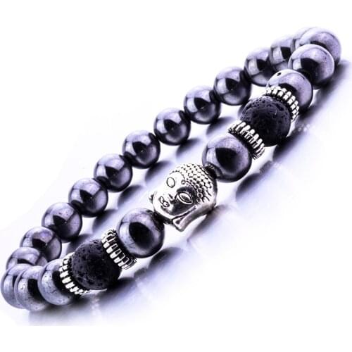 8mm Black Lava/Hematite Stone Tree Of Life/dog Bracelets DIY Volcano Aromatherapy Essential Oil Diffuser Chakra Bracelet Jewelry