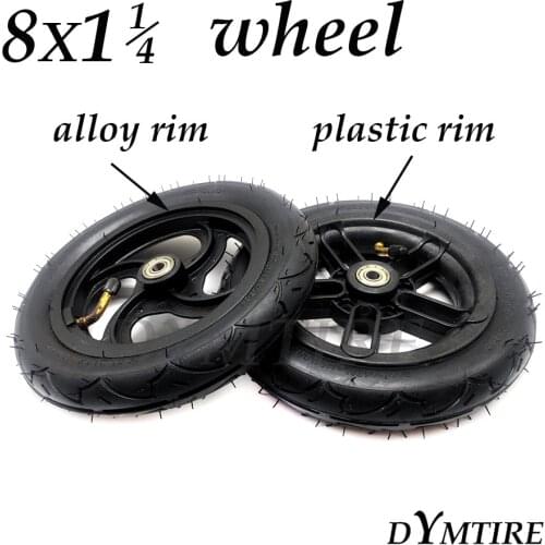 8X1 1/4 Pneumatic Wheel for A-bike Folding Electric Scooter E-twow Replace Inner and Outer Tire Accessories