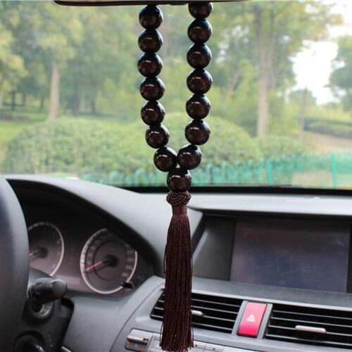 Car wooden beads pendant decoration for Hyundai ix35 iX45 iX25 i20 i30 Sonata,Verna,Solaris,Elantra,Accent,Veracruz,Mistra