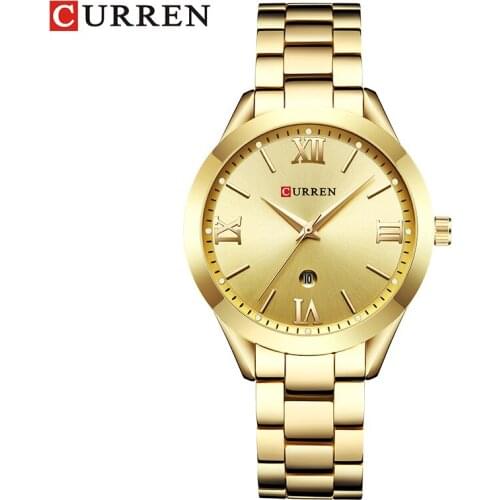 Curren Watches Brand Luxury Women Full Steel Quartz Watch Fashion Casual Ladies Dress elegance clock Wristwatch relogio feminino