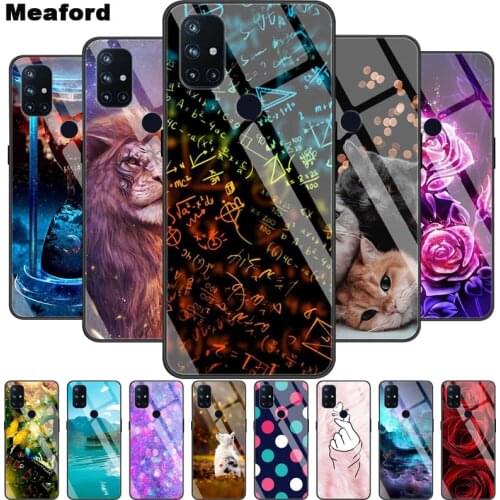 For OnePlus Nord N10 Tempered Glass Case Soft Bumper Hard Funda For One Plus Nord N10 Nord N100 Phone Case N 10 Back Cover Capa