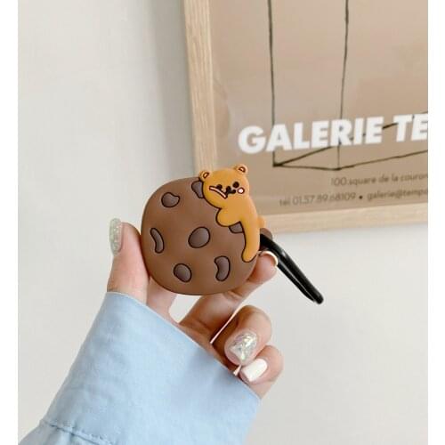 Cute Bear Cartoon Case for Baseus Encok WM01 Mini Case Funny Dinosaur Silicone Anti-slip Earphone Cover for Baseus WM01 Case
