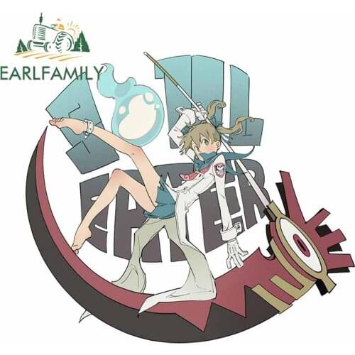 EARLFAMILY 13cm x 11.6cm for Soul Eater MAKA ALBARN Windshield Car Stickers Trunk Refrigerator Decal Anime Cartoon Decoration