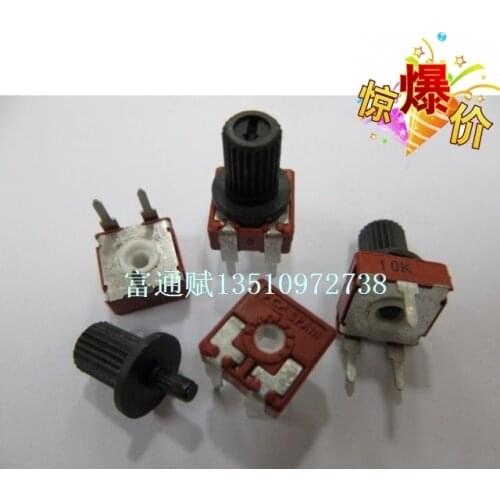 Imported original Spanish potentiometer adjustable resistance PT10-10K horizontal hexagonal hole handle