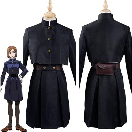 Jujutsu Kaisen-Nobara Kugisaki Cosplay Costume School Uniform Outfits Halloween Carnival Suit