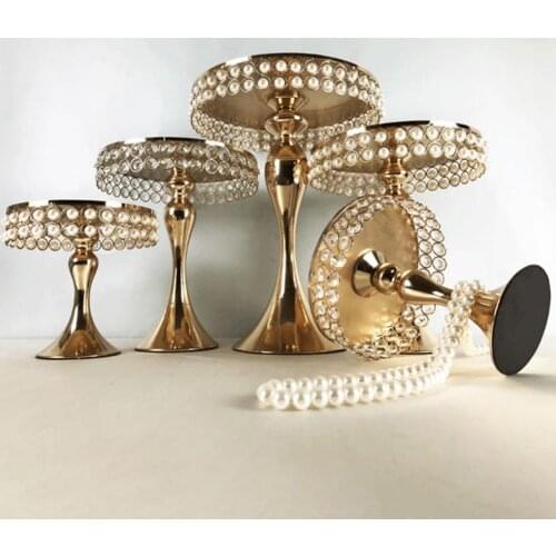 Round Cupcake Display Rack Exquisite Metal Cake Stand Dessert Pastries FruitsTray Holder for Wedding Birthday Holiday Bakeware