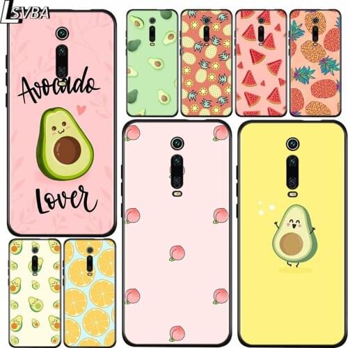 For Xiaomi Redmi 9A 9C 9 Matte Phone Case Avocado Fruits Peach For Redmi 10X K20 Pro 5G S2 8A 8 7A 7 6 6A Phone Cover