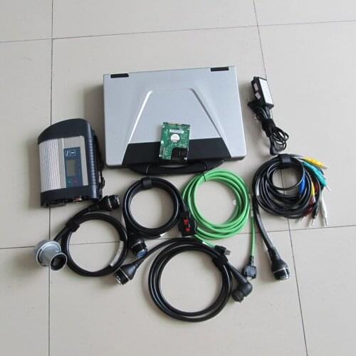 Mb star c4 sd connect wifi with hdd 2020.12 newest software with laptop toughbook cf-52 multi languages ready to use
