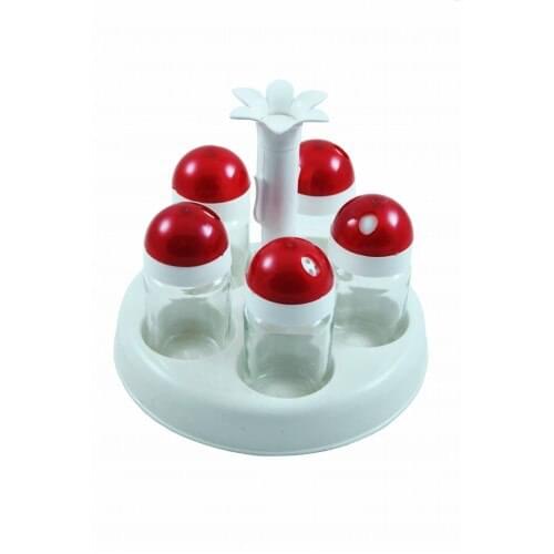 Rotating Glass Spices Set