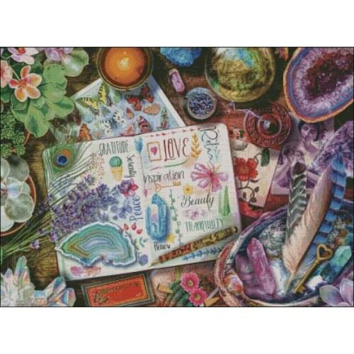 Crystal Story Fantasy Retro Cross Stitch Kits Top Quality Embroidery Art Needlework DIY 14CT Unprinted Crafts Decor Handmade