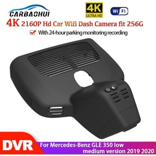New 4K Car DVR Wifi Camera Full HD 2160P Dash Cam Video Recorder Original For Mercedes-Benz GLE 350 low medium version 2019 2020