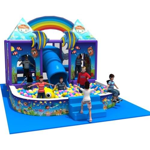 New Kids indoor soft naughty castle small playground structure children ocean sea maze park YLW-IN171047