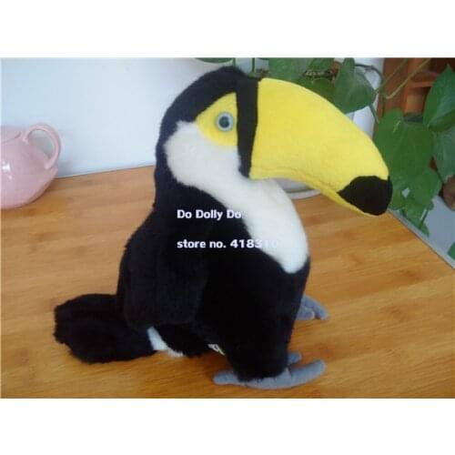 Original Lifelike Toucan Bird Simulation Animal Soft Stuffed Plush Toy Doll Children Baby Birthday Gift
