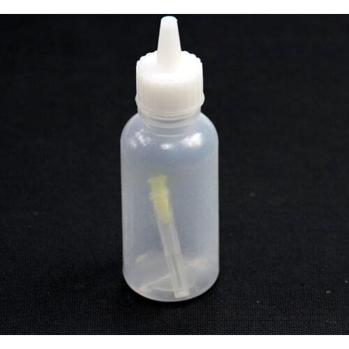 50ml Clear Liquid Bottle For Rosin Solder Flux Paste With 1 Needle