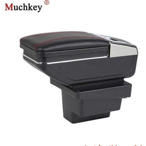 Armrest Box Car Center Storage Box With Cup Holder Ashtray Arm Rest Rotatable For Volkswagen Tiguan 2009 To 2017 Car-styling