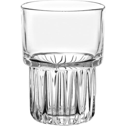 Transparent Tea Coffee Glasses Mug Vertical Stripes Glass Cup Heat Resistant Insulated Milk Juice Ice Beer Mug Creative Gifts