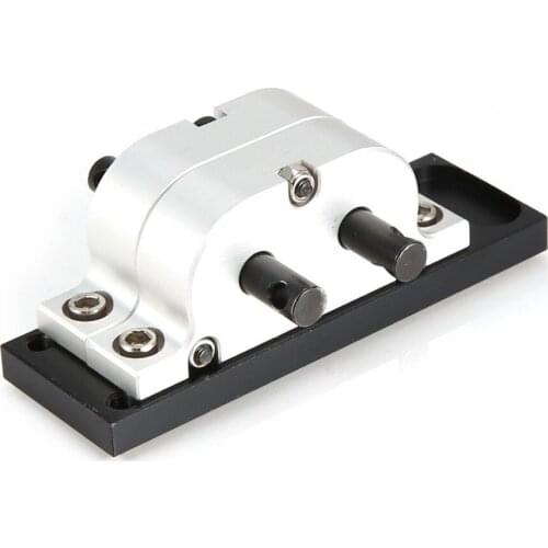 Silver Middle Transfer Case Bridge Device Transmission Box for 1/14 Tamiya Truck Axial SCX10 Crawler Car Model Spare Part