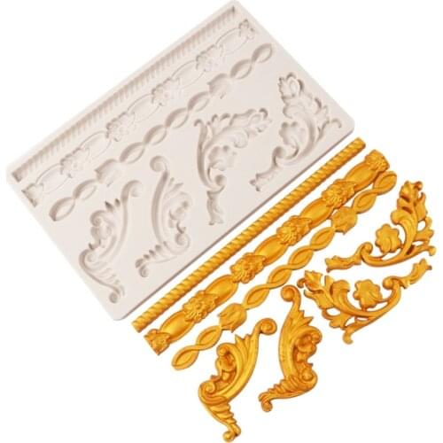 Laces Silicone Sugarcraft Mold Resin Tools Cupcake Baking Mould Fondant Cake Decorating Tools