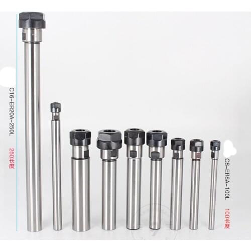Deep hole machining ER collet extension bar A straight shank extension bar tool ER8 ER11ER16ER20 chuck