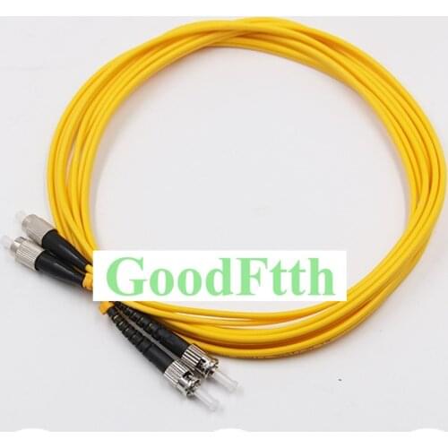 Fiber Patch Cord Jumper FC/UPC-ST/UPC FC-ST UPC SM Duplex GoodFtth 1-15m