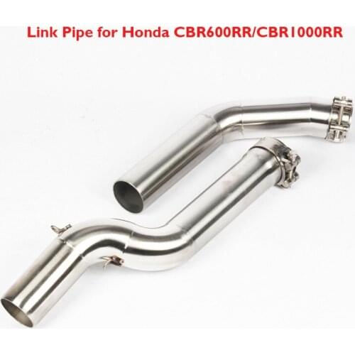 Motorcycle Exhaust System Slip on 51mm Connection Link Tube Pipe Middle Mid Link Tube for Honda CBR1000RR CBR600RR