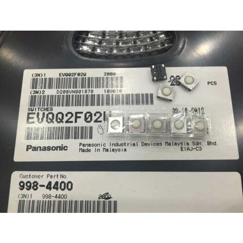 Japan EVQQ2F02W Tact Switch 6*6.5*2.5mm Waterproof and dustproof inside mouse switch
