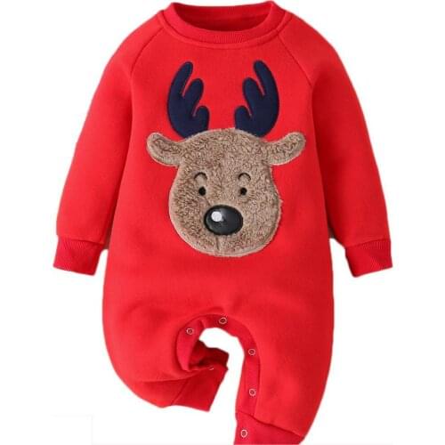 Winter Long Sleeves Thicken Baby Romper newborn Clothes for Kids Clothes Infant Jumpsuit