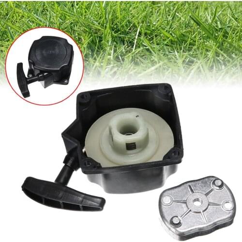 1pc Pull Starter & Cog Brush Cutter Strimmer Lawnmower Start Recoil Pull Starter + Cog Tools Accessories