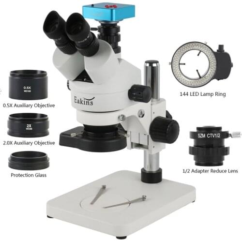 1080P 38MP HDMI USB C Mount Video Camera 7X 45X 90X Simul-Focal Stereo Trinocular Microscope Phone Soldering PCB Repair Tools