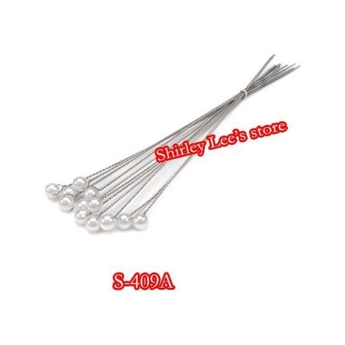 1200pcs/lot Silver Wire stem pearl in Ivory for BRIDAL ARRANGEMENT Wedding Floral Fillers FREE SHIPPING