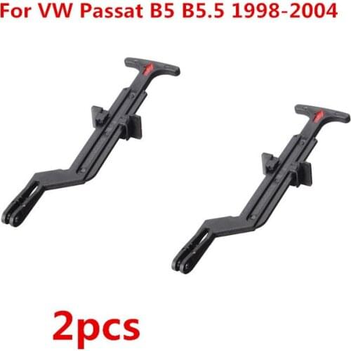 2pc Black Bonnet Hood Release Rod Lock Latch Handle 3B0823593 For Passat B5 B5.5 1998-2004