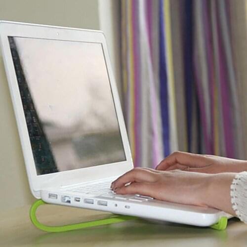 2Pcs Laptop Holder Good Hardness Strong Bearing Capacity Foldable Desk Notebook Holding Stand for Office