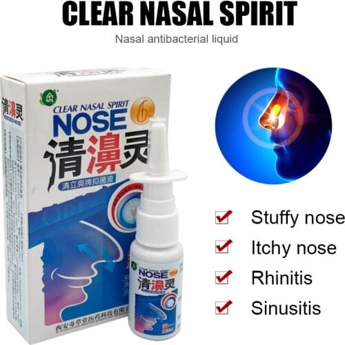 2PCS Chinese Medicine Nose Spray Treatment Of Allergic Rhinitis Sinusitis Nasal Drop Liquid Dressing Anti Snoring Health Care