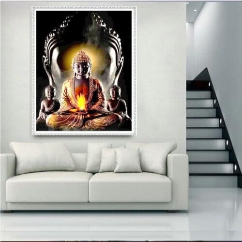 3D Diamond Embroidery Buddha statue 5D Diy Diamond Painting Full square /Round Rhinestones Mosaic DIY Handmade Wall Decor FG1106
