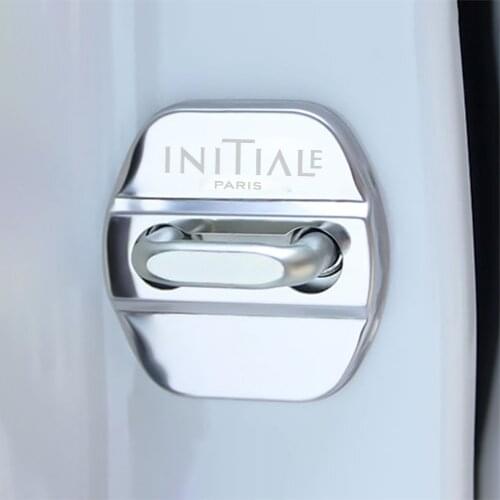 IMTFOO STAINLESS STEEL DOOR LOCK BUCKLE PROTECT CASE COVER FOR RENAULT KOLEOS QM6 KADJAR 2016 2017 ACCESSORIES CAR-STYLING