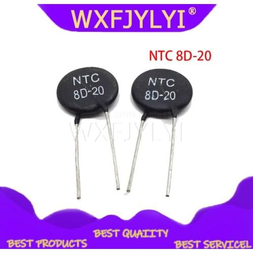 5pcs Thermistor Resistor NTC 8D-20 Thermal Resistor