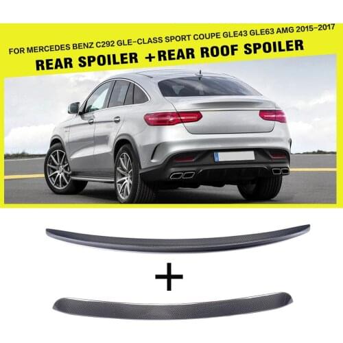 Carbon Fiber Car Rear Trunk Spoiler Lip Wing for Mercedes-Benz C292 GLE-Class Sport GLE43 GLE63 AMG 2015 - 2017
