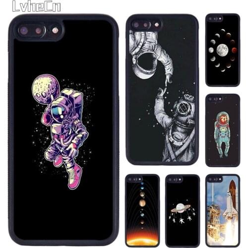 LvheCn Astronaut Space Sea Diver phone Case For iPhone 5 6S 7 8 Plus 11 12 Pro X XR XS Max Samsung galaxy S6 S7 S8 S9 S10 plus