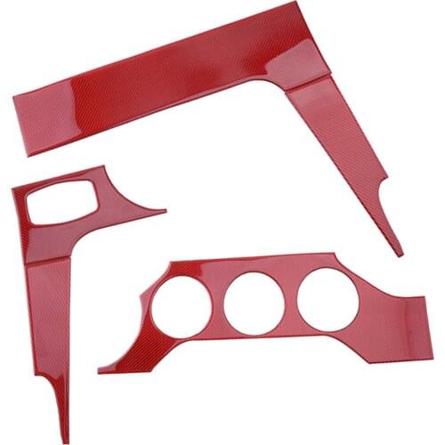 Instrument Panel Decoration Co-Pilot Dashboard Strip Cover Trim Frame Moulding Car fit for Ford Mustang 2015 2016 2017 2018 2019