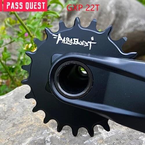 PASS QUEST SRAM Street climbing disc GXP 18 22T 64BCD round chain link narrow width 22T 24T single speed small chain ring
