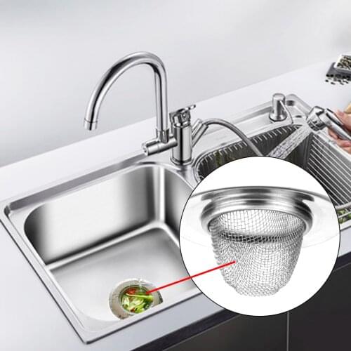 Stainless Steel Sink Strainer Filter Water Stopper Floor Drain Hair Catcher Bathtub Stopper Bathroom Accessories