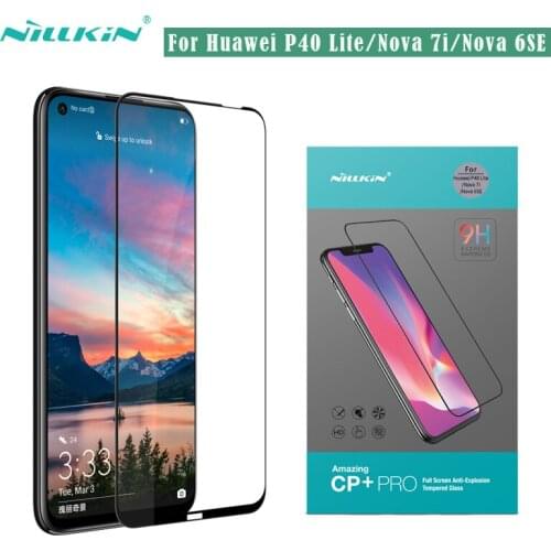 Huawei P40 Lite Glass Nillkin CP+PRO 2.5D Full Screen Protector Tempered Glass for Huawei P40 Lite / Nova 7i 6SE 6 SE