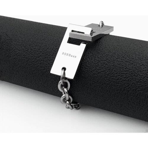 Fashion titanium steel bracelet minimalist dark wind bracelet hip hop jewelry hot sale