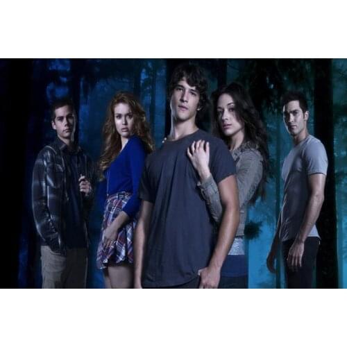 Nice Teen Wolf TV Poster Wall For Living Room Art Poster Decoration Silk Fabric Bright Smooth No Frame Morden Print Wall