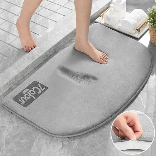 Nordic Bath Mat Non-Slip Absorbent Bathroom Rug for Home Hotel Decor Carpet Machine Washable Shower Towel Soft Foot Pad